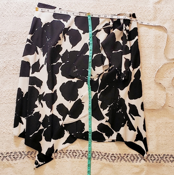 Derek Lam 10 Crosby Silk Ruffle Tie Skirt Sz 6 - Picture 7 of 8